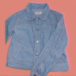 Baby blue pacsun cropped corduroy jacket